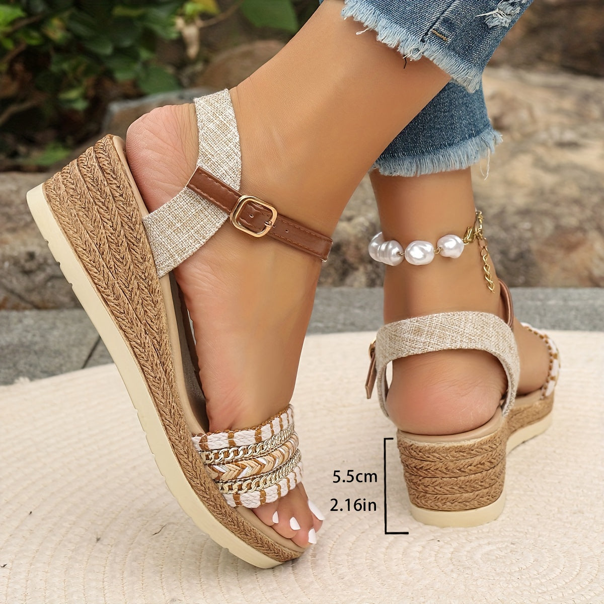 Sandalias de Cuña Casuales para Mujer