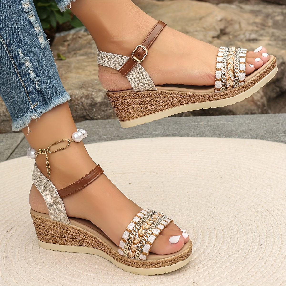 Sandalias de Cuña Casuales para Mujer
