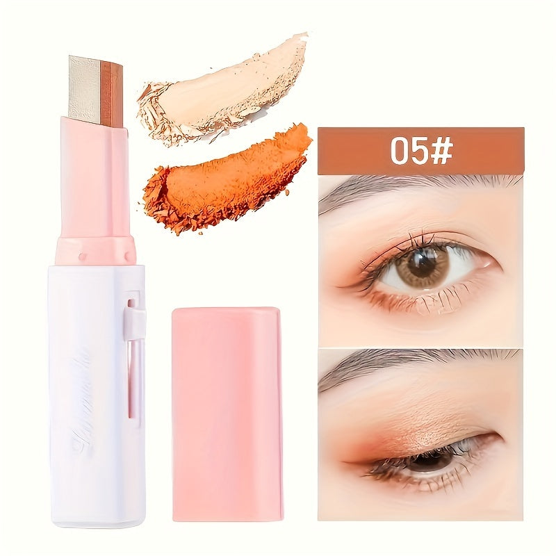 Juego de 6 sombras de ojos de doble color, con acabado perlado y mate, finas y brillantes, resistentes al agua y a la decoloración