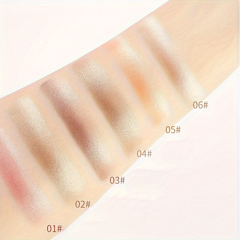 Juego de 6 sombras de ojos de doble color, con acabado perlado y mate, finas y brillantes, resistentes al agua y a la decoloración