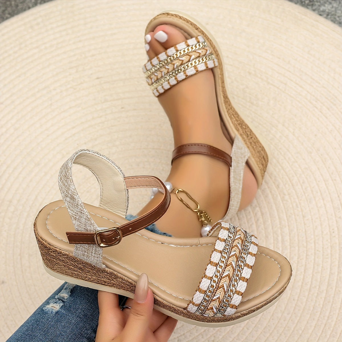 Sandalias de Cuña Casuales para Mujer