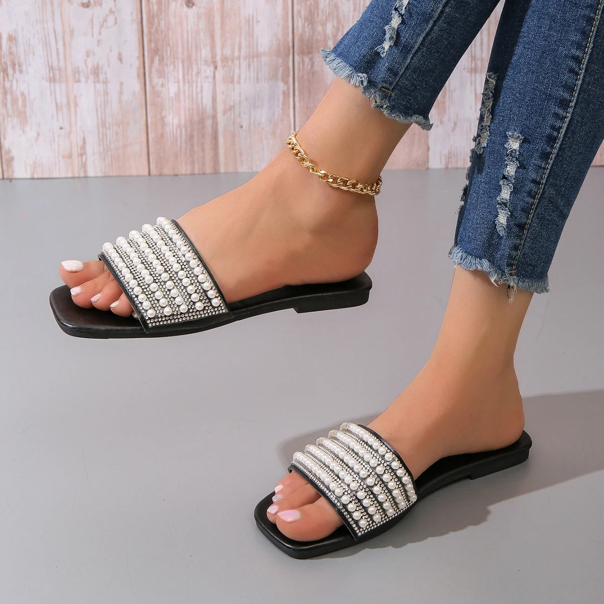 Sandalias planas de moda para mujer